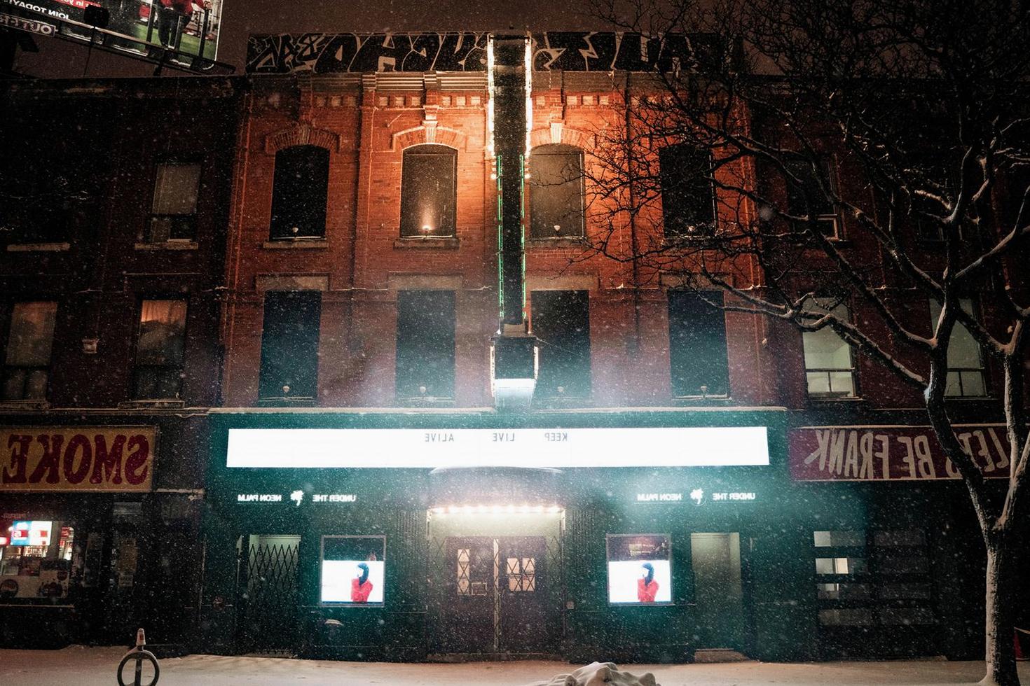 Toronto urban night lighting