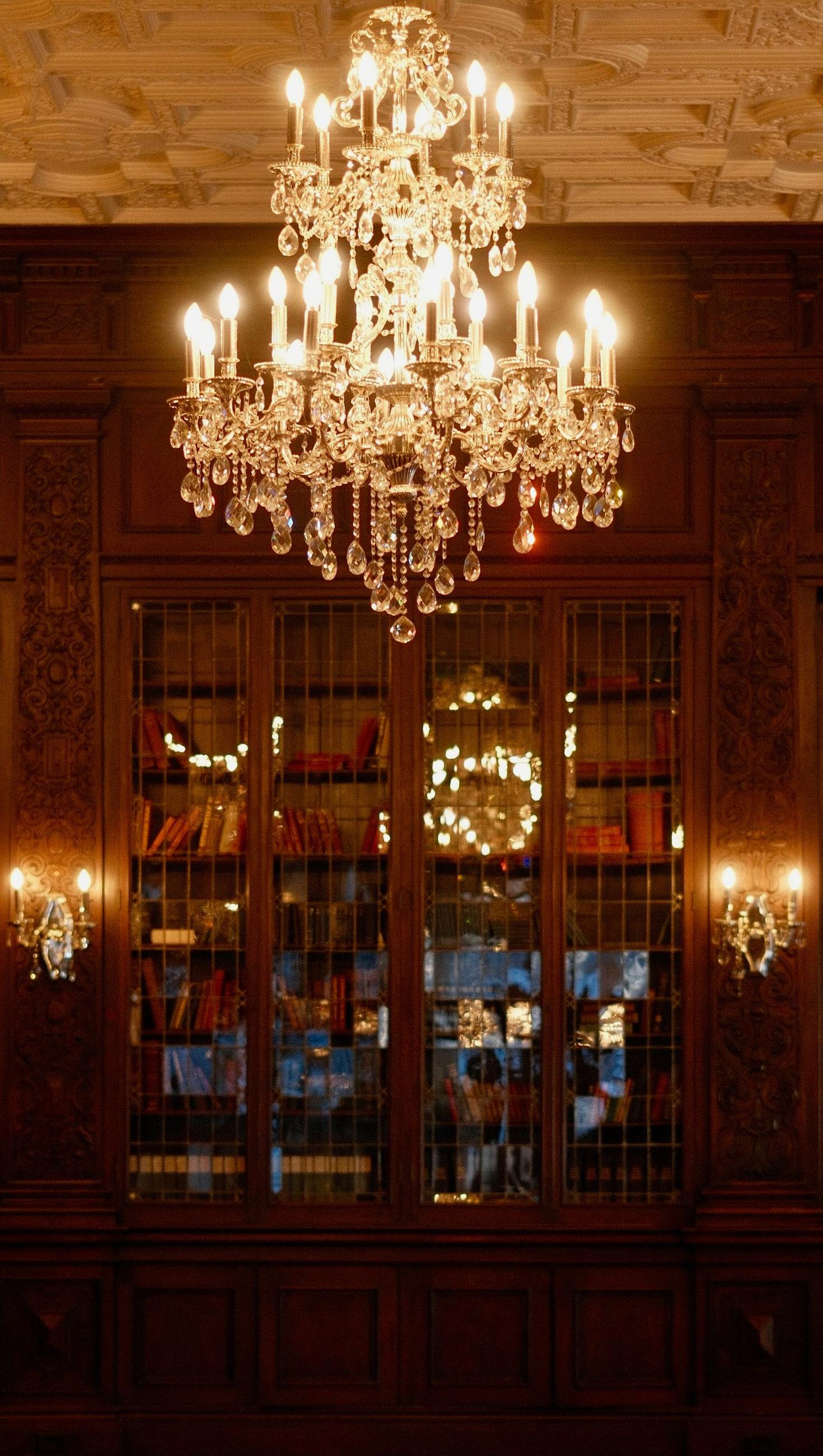 Exquisite crystal chandelier in a luxury Toronto showroom